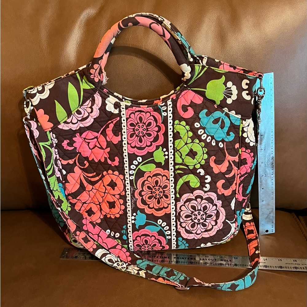 Vera Bradley Lola Tote/Crossbody Retired Print